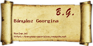 Bányász Georgina névjegykártya